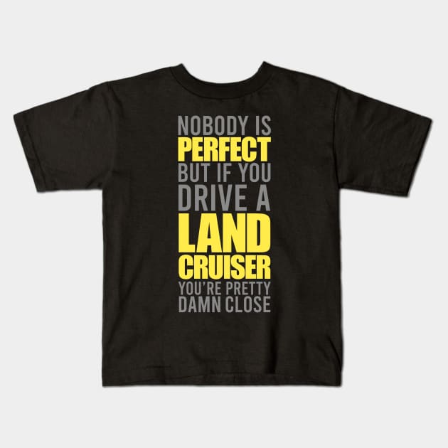 Land Cruiser Owners Kids T-Shirt by VrumVrum